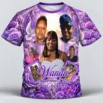 Purple Family Rose Custom 3D All-Over Print Memorial Shirt – MEM77