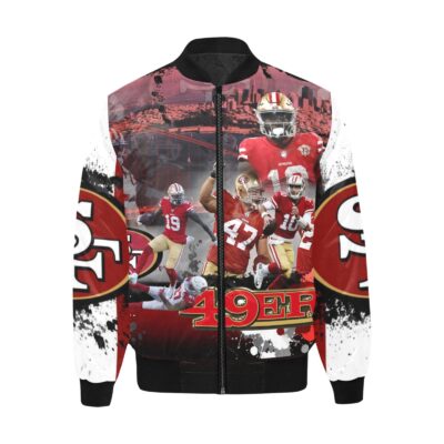 49ers personalized bomber jacket