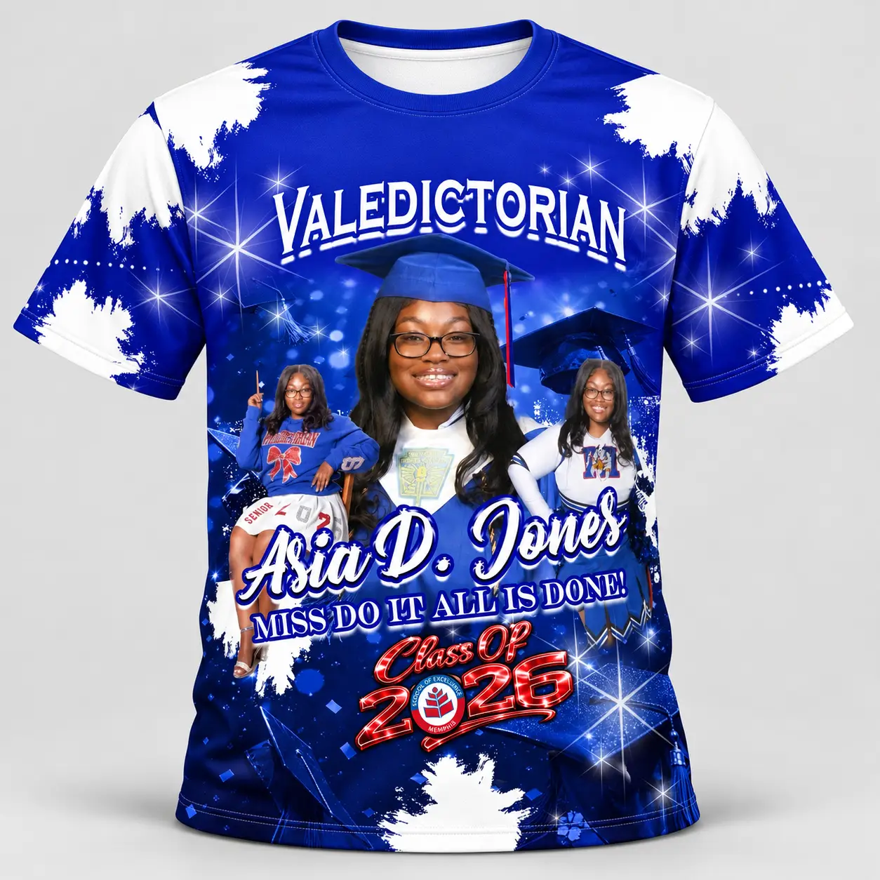 Valedictorian Custom Graduation Collage Shirt – Design G05