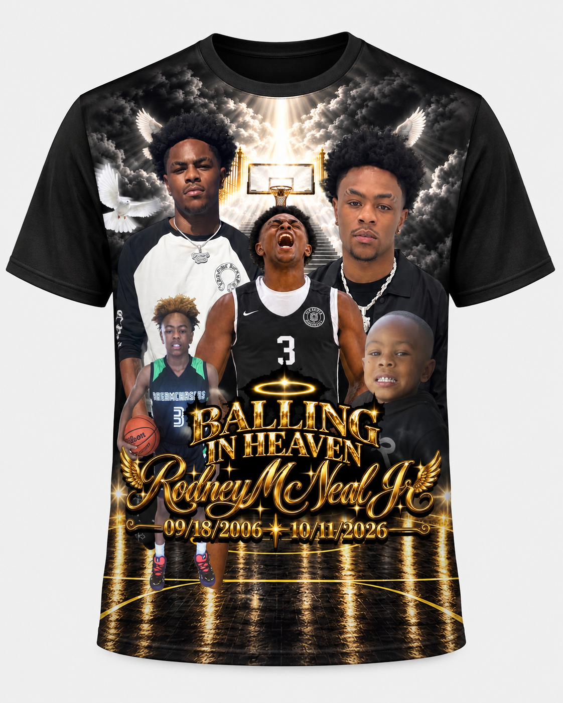 Balling In Heaven Memorial T Shirt
