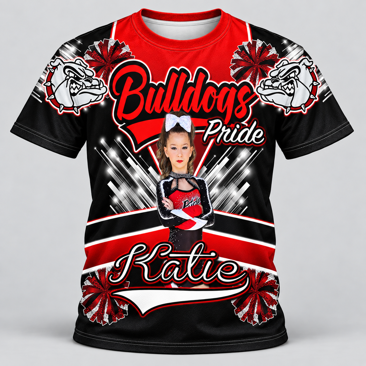 Bulldogs Pride Cheer Birthday Shirt Mockup
