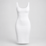 Blank white dress available for a custom all-over print design