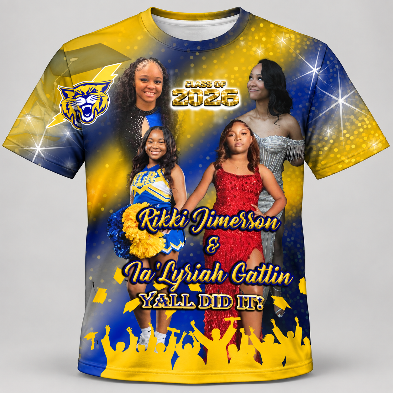 Double Graduate Custom Celebration Shirt – Design G10