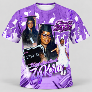 Purple School Memories Custom Graduation Shirt – Design G03