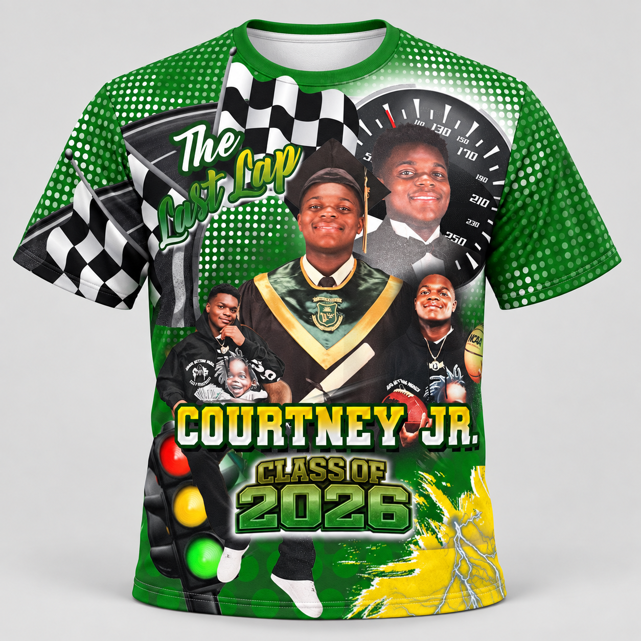 The Last Lap Custom Graduation Collage Shirt – Design G08