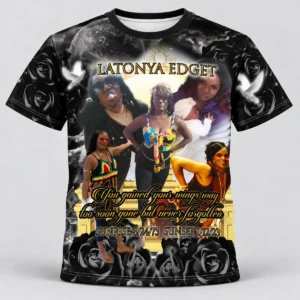 Black Gold Rose Custom 3d All Over Print Memorial Shirt Mem65
