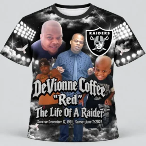 Black White Raiders Custom 3d All Over Print Memorial Shirt Mem75