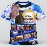 Blue Gold Photo Film Custom 3d All Over Print Memorial Shirt Mem47