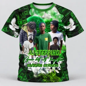 Green Money Cloud Custom 3d All Over Print Memorial Shirt Mem55
