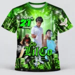 Neon Green Money Custom 3d All Over Print Birthday Shirt Mem83