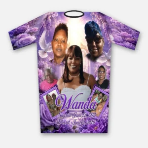 Purple Family Rose Custom 3d All Over Print Memorial Shirt Mem77