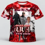 Red Black Lil A Custom 3d All Over Print Memorial Shirt Mem64