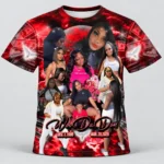 Red Black Money Custom 3d All Over Print Memorial Shirt Mem38