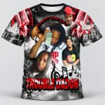 Red Black Music Money Custom 3d All Over Print Memorial Shirt Mem33