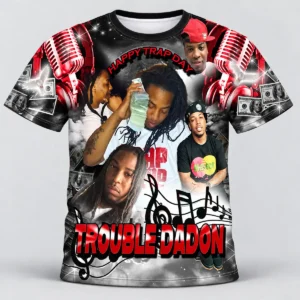 Red Black Music Money Custom 3d All Over Print Memorial Shirt Mem33