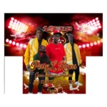 Red Gold Football Custom 3d All Over Print Memorial Shirt Mem04