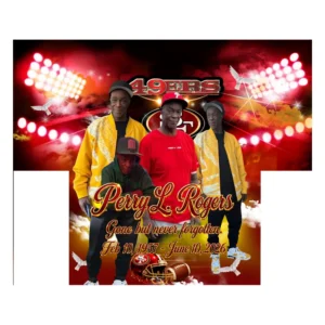 Red Gold Football Custom 3d All Over Print Memorial Shirt Mem04