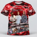 Red Money Photo Film Custom 3d All Over Print Memorial Shirt Mem50