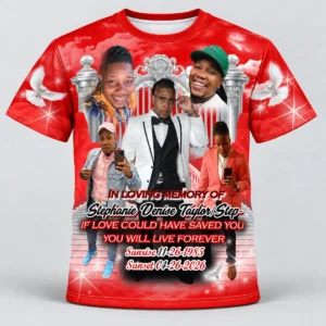 Red White Heavenly Gate Custom 3d All Over Print Memorial Shirt Mem69