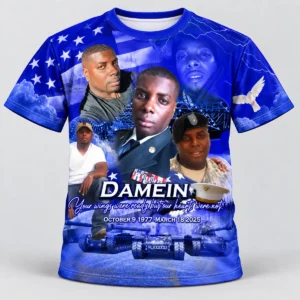 Royal Blue Military Custom 3d All Over Print Memorial Shirt Mem43