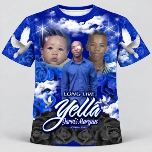 Royal Blue Rose Custom 3d All Over Print Memorial Shirt Mem39