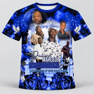Royal Blue Rose Gate Custom 3d All Over Print Memorial Shirt Mem59