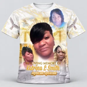 White Gold Heavenly Gate Custom 3d All Over Print Memorial Shirt Mem32
